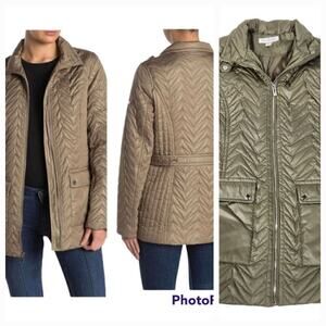 Via Spiga Sage Quilted Cargo Jacket New With Tags.